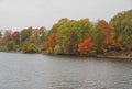 Perse river in Koknese in autumn Royalty Free Stock Photo