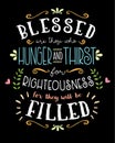 PersecutedRightBaseBlessed are those who Hunger and Thirst for Righteousness