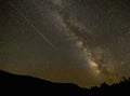 Perseid Meteor seen from Cathedral Canyon