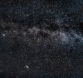 Perseid meteors on the milky way