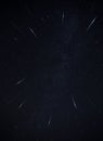 The Perseids are a prolific meteor shower associated with the comet SwiftÃ¢â¬âTuttle. Royalty Free Stock Photo