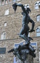 Perseo with head of Medusa statue in Florence, Italy Royalty Free Stock Photo