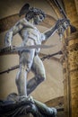 Perseo with head of Medusa statue in Florence, Italy Royalty Free Stock Photo