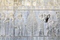 Persepolis ancient capital of Achaemenid empire, bas-relief on w Royalty Free Stock Photo