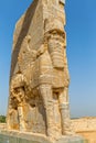 Persepolis Lamassu statues Royalty Free Stock Photo