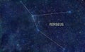 Perseus constellation stars Royalty Free Stock Photo