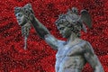 Perseus holding the head of Medusa Royalty Free Stock Photo