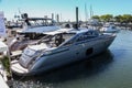 Pershing 70 Yacht exhibit from Ferretti Group in Norwalk boat show