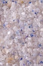 Persian Blue Salt crystals surface, macro photo