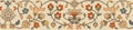 Persian carpet beige border with intricate floral details