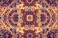 Persian Carpet soft colors abstract illustration Royalty Free Stock Photo