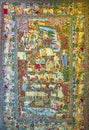 Persian carpet with village scenes, Tehran, Iran