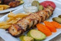 Joojeh Kabab Persian Saffron Chicken Kebab Royalty Free Stock Photo