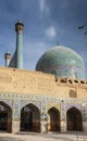 Persian islamic architecture detail of imam mosque in esfahan is