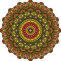Persian kaleidoscopic Mandala. Digital Art. Royalty Free Stock Photo