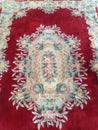 Persian rug woven ornate pattern