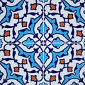 Persian tile design Royalty Free Stock Photo