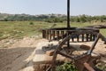 Persian wheel on a well