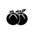 Persimmon fruit icon