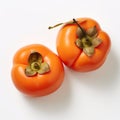 Persimmon Tomatoes: A Close-up On White Background