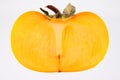 Persimmon half Royalty Free Stock Photo