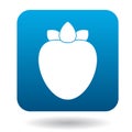Persimmon icon in flat style Royalty Free Stock Photo