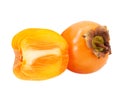 Persimmon isolated on white background Royalty Free Stock Photo