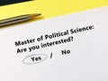 Questionnaire about further education