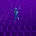 The person in the auditorium