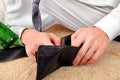 Person checks the Wallet Royalty Free Stock Photo