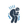 Person Chills Icon Royalty Free Stock Photo