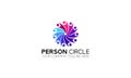 Unique Person Circle Logo Design