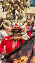 Person in a creepy clown mask Royalty Free Stock Photo