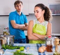 person criticizing young spouse