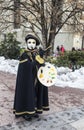 Person Disguised as a Painter - Annecy Venetian Carnival 2013