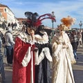 Person dressed up for the carnival of Venice in Italy