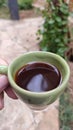 Cuban espresso coffee in typical cup