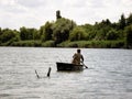 Person Fishing from a boat