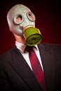 Person in a gas mask Royalty Free Stock Photo