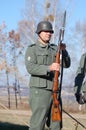 Person in German WW2 military uniform.