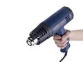 Person holding a blowtorch