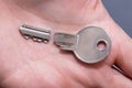 Person Holding Broken Key Royalty Free Stock Photo