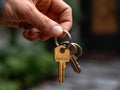 Person Holding a Bunch of Keys in Their Hand. Royalty Free Stock Photo