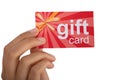Person Holding Gift Card Royalty Free Stock Photo