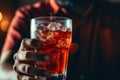 Person Holding Glass of Soda Royalty Free Stock Photo