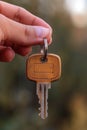 A person holding a key in their hand with the other keys, AI Royalty Free Stock Photo