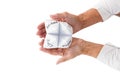 Person holding origami fortune teller Royalty Free Stock Photo