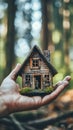 Person Holding Small House, Symbolizing the Dream of Homeownership Royalty Free Stock Photo