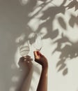 Person Holding Glass of Wine Royalty Free Stock Photo