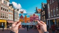Colorful Amsterdam Old Town Photo With Vibrant Airy Scenes